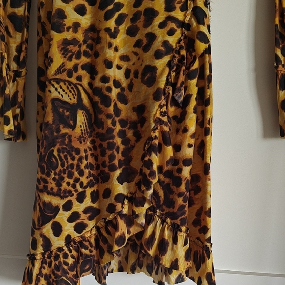 The Kooples Animal Print Long Sleeve Dress - Picture 4 of 9